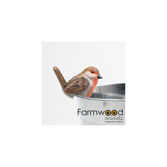 Farmwood animals pothanger vogel roodborstje