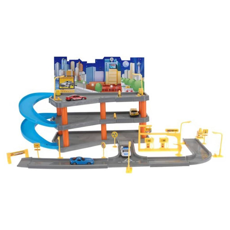 Afbeelding laden in galerijviewer, Tender Toys Tender Toys Speelgoedset met 4 auto's 62x31x33 cm grijs en blauw
