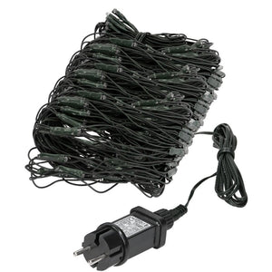 S.i.a. led netverlichting 300x150 cm 320 leds warm wit licht groen