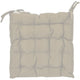 Basic stoelkussen 40x40x6 cm beige