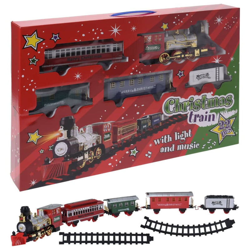 Afbeelding laden in galerijviewer, Ambiance Free and Easy speelset kersttrein 22-delig

