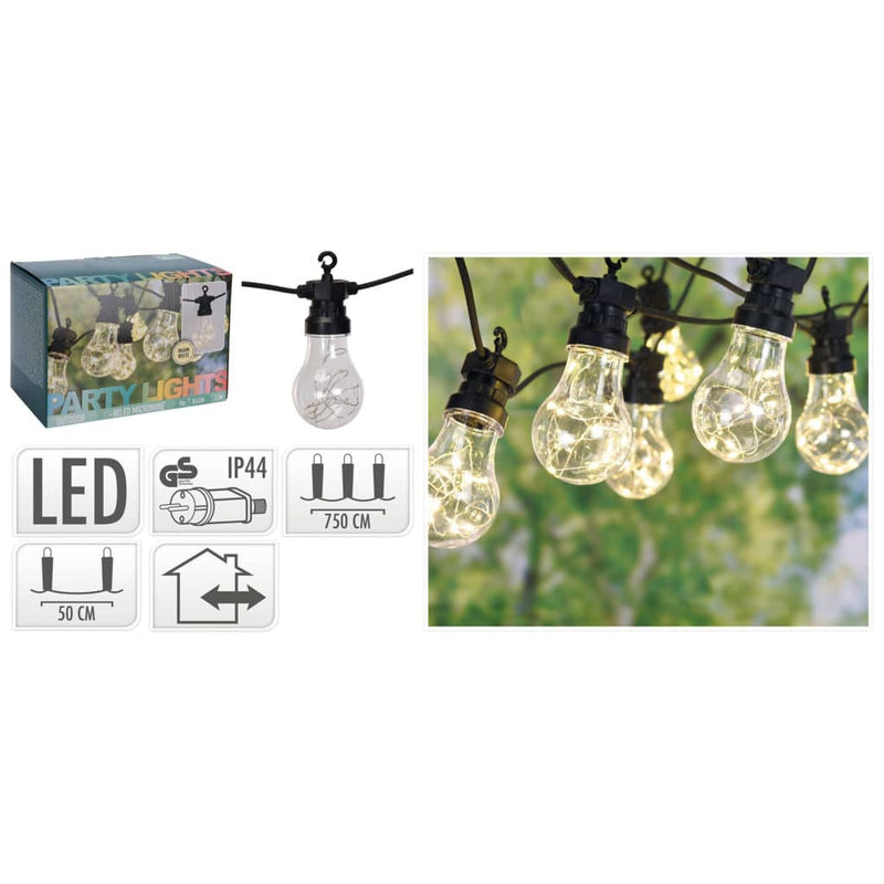 Afbeelding laden in galerijviewer, ProGarden ProGarden Feestverlichting met 100 Lampen LED
