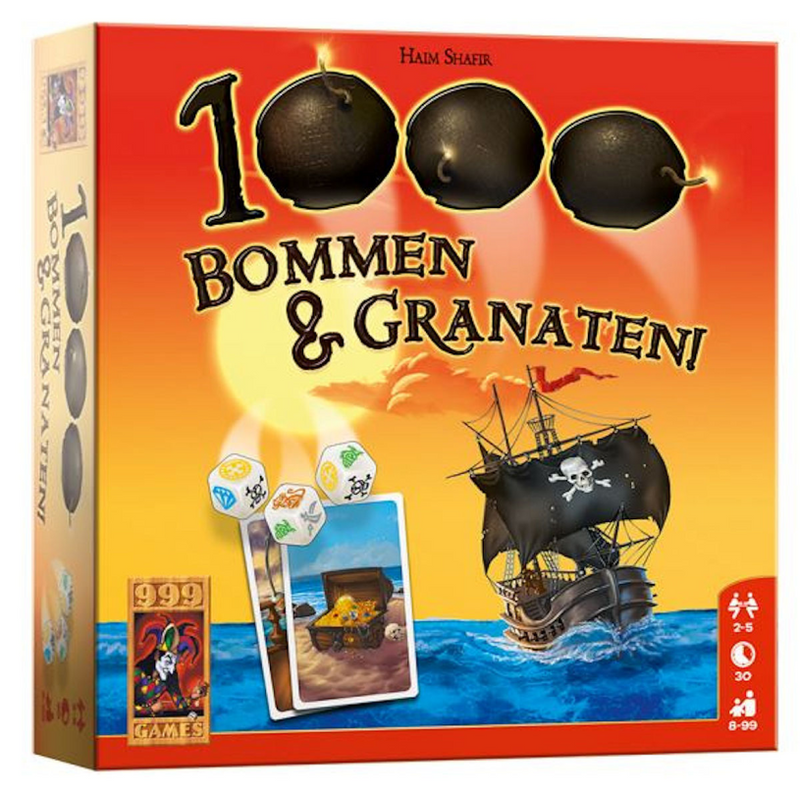 Afbeelding laden in galerijviewer, 999games 999 games 1000 bommen granaten dobbelspel
