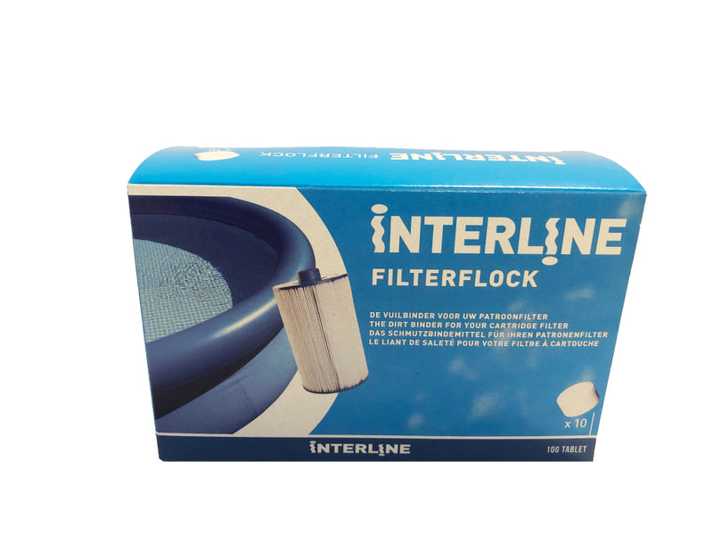 Afbeelding laden in galerijviewer, Interline filterflock tabletten voor patroonfilters 10 stuks
