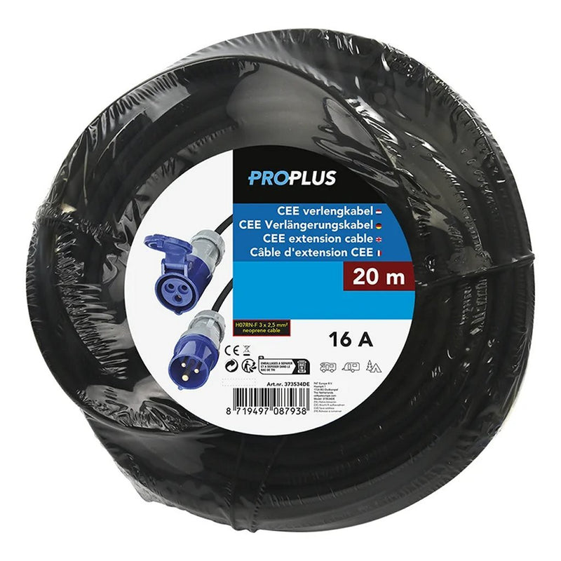 Afbeelding laden in galerijviewer, Proplus cee verlengkabel 20 m 3x2,5 mm sup2; zwart

