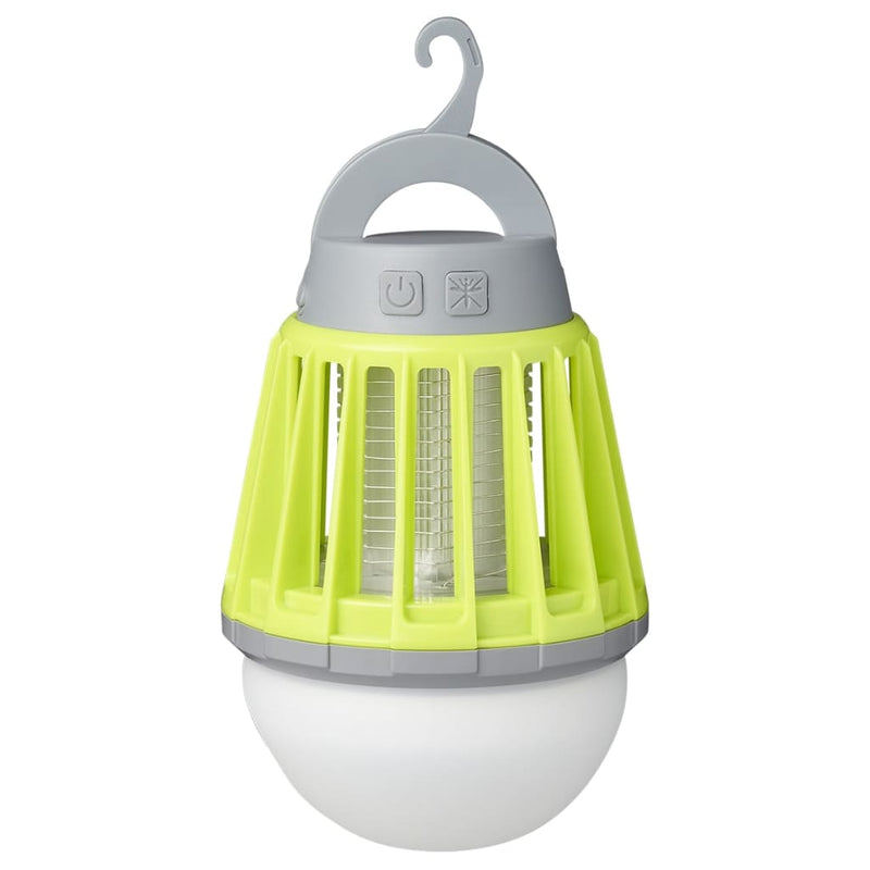 Afbeelding laden in galerijviewer, Proplus camping insectenlamp 2-in-1 oplaadbaar groen grijs
