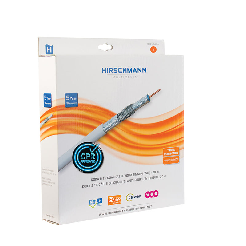 Afbeelding laden in galerijviewer, Hirschmann koka 9 eca 20m wit
