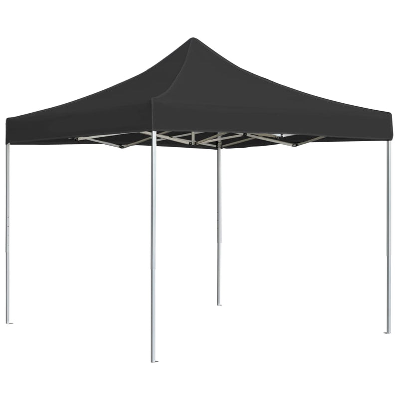 Afbeelding laden in galerijviewer, Vidaxl partytent professioneel inklapbaar 3x3 m aluminium antraciet
