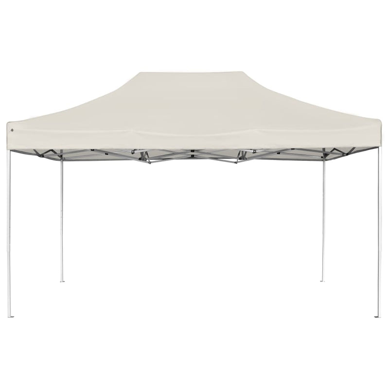 Afbeelding laden in galerijviewer, Vidaxl partytent professioneel inklapbaar 4,5x3 m aluminium crème
