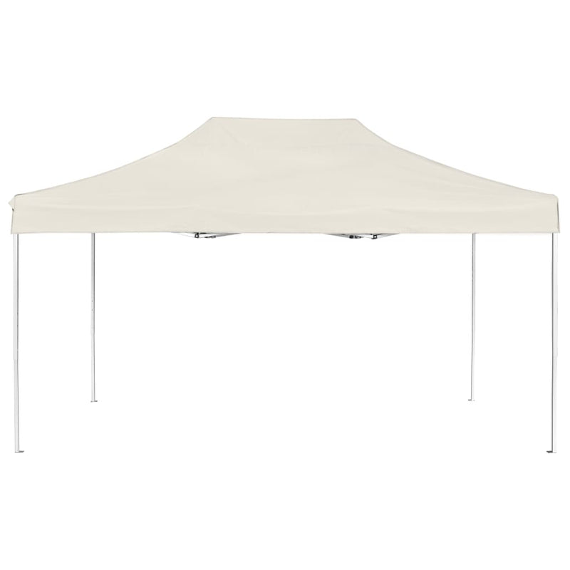 Afbeelding laden in galerijviewer, Vidaxl partytent professioneel inklapbaar 4,5x3 m aluminium crème
