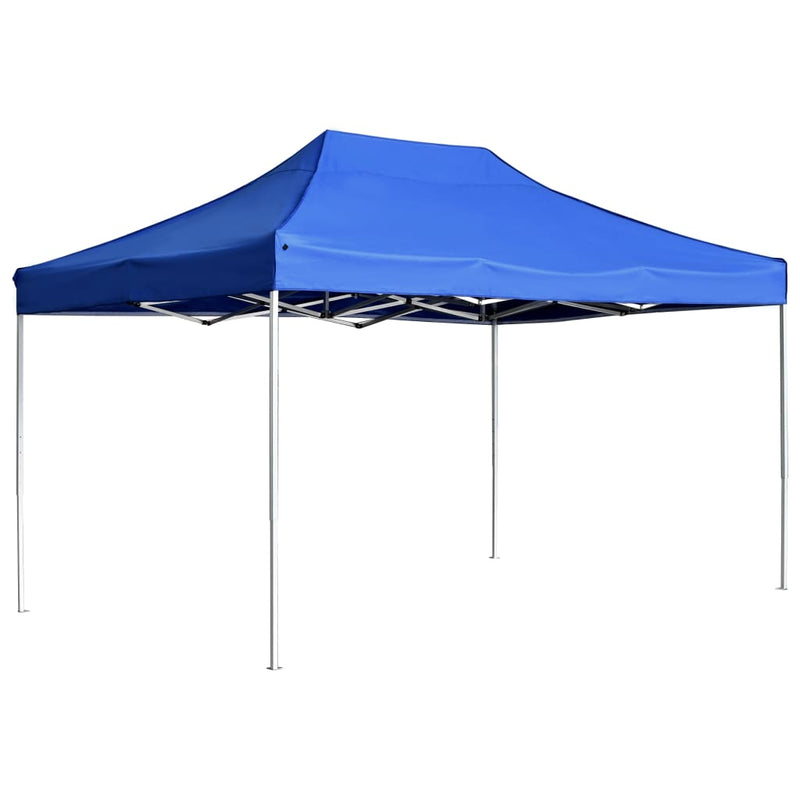 Afbeelding laden in galerijviewer, Vidaxl partytent professioneel inklapbaar 4,5x3 m aluminium blauw
