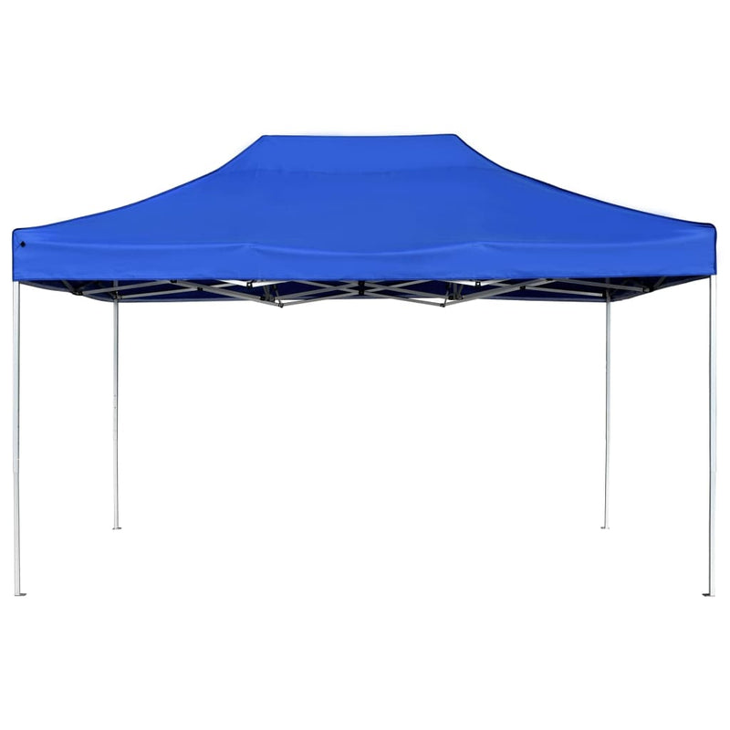 Afbeelding laden in galerijviewer, Vidaxl partytent professioneel inklapbaar 4,5x3 m aluminium blauw
