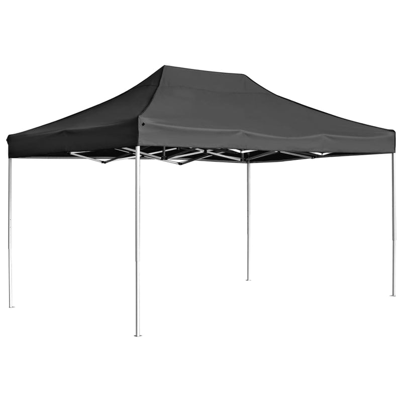 Afbeelding laden in galerijviewer, Vidaxl partytent professioneel inklapbaar 4,5x3 m aluminium antraciet
