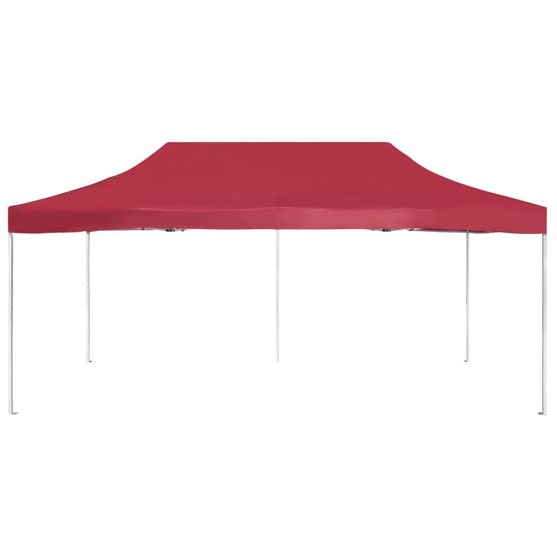 Afbeelding laden in galerijviewer, Vidaxl partytent professioneel inklapbaar 6x3 m aluminium wijnrood
