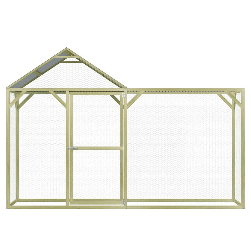 Afbeelding laden in galerijviewer, Vidaxl kippenhok 3x1,5x2 m staal
