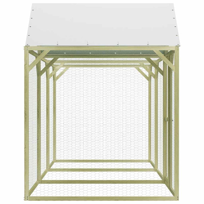 Afbeelding laden in galerijviewer, Vidaxl kippenhok 4,5x1,5x2 m staal
