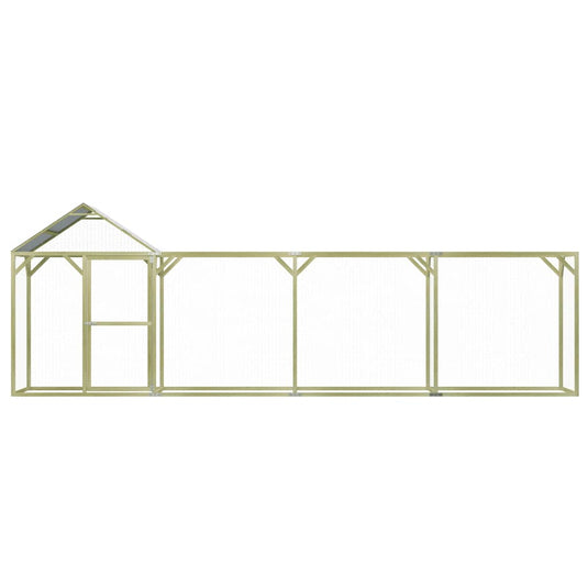 Vidaxl kippenhok 6x1,5x2 m staal