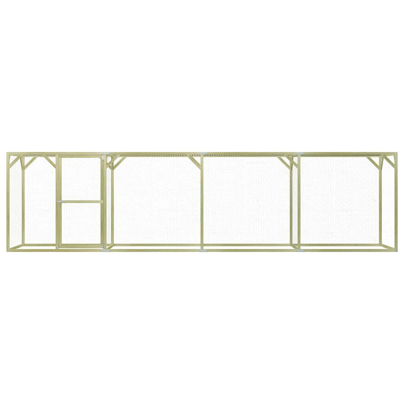 Afbeelding laden in galerijviewer, Vidaxl kippenhok 6x1,5x1,5 m staal
