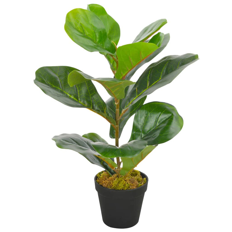 Afbeelding laden in galerijviewer, Vidaxl kunstplant met pot vioolbladplant 45 cm groen
