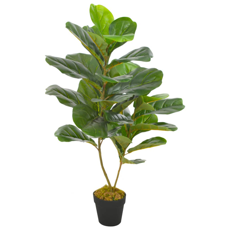 Afbeelding laden in galerijviewer, Vidaxl kunstplant met pot vioolbladplant 90 cm groen

