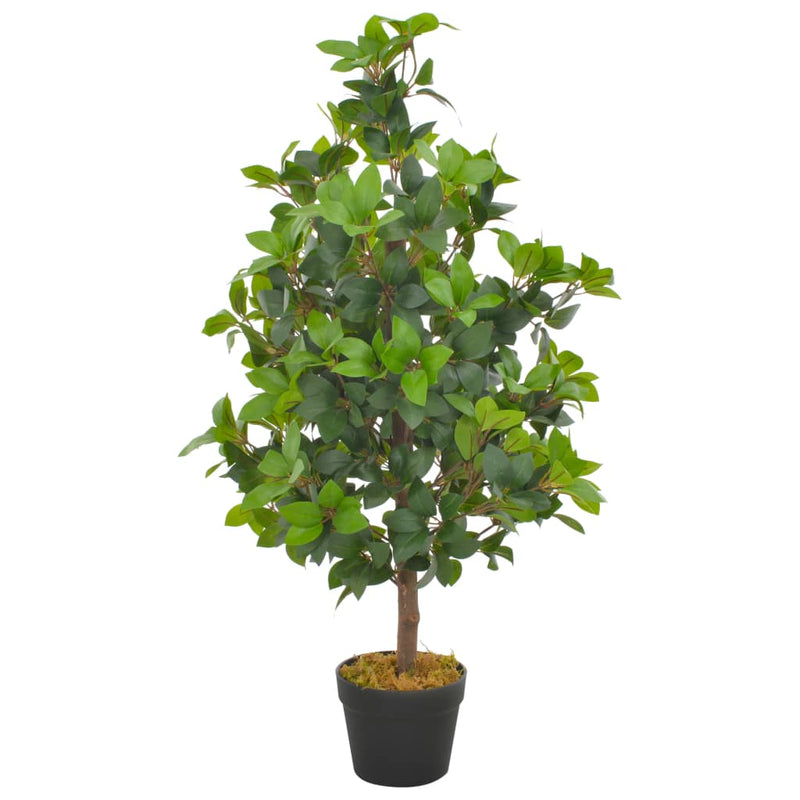 Afbeelding laden in galerijviewer, Vidaxl kunstplant met pot laurierboom 90 cm groen

