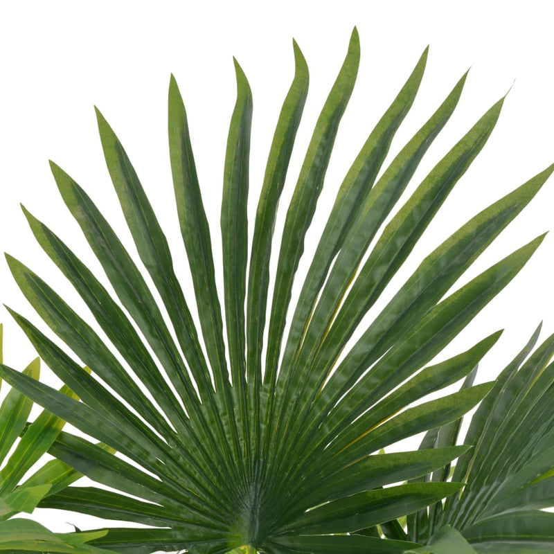 Afbeelding laden in galerijviewer, Vidaxl kunstplant met pot palm 70 cm groen
