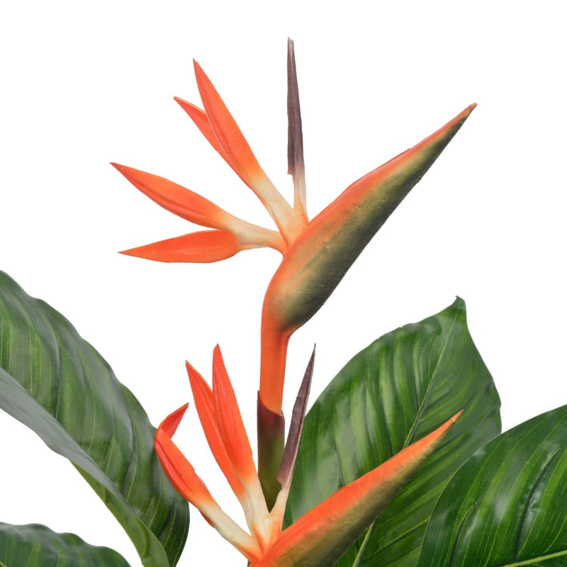 Afbeelding laden in galerijviewer, Vidaxl kunstplant met pot strelitzia 100 cm rood
