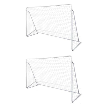 Vidaxl voetbalgoals 2 st 240x90x150 cm staal