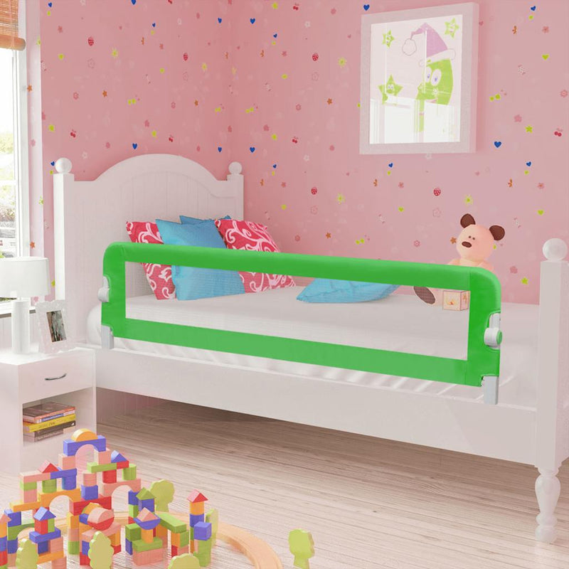 Afbeelding laden in galerijviewer, Vidaxl kinderbedhekjes 2 st 150x42 cm groen
