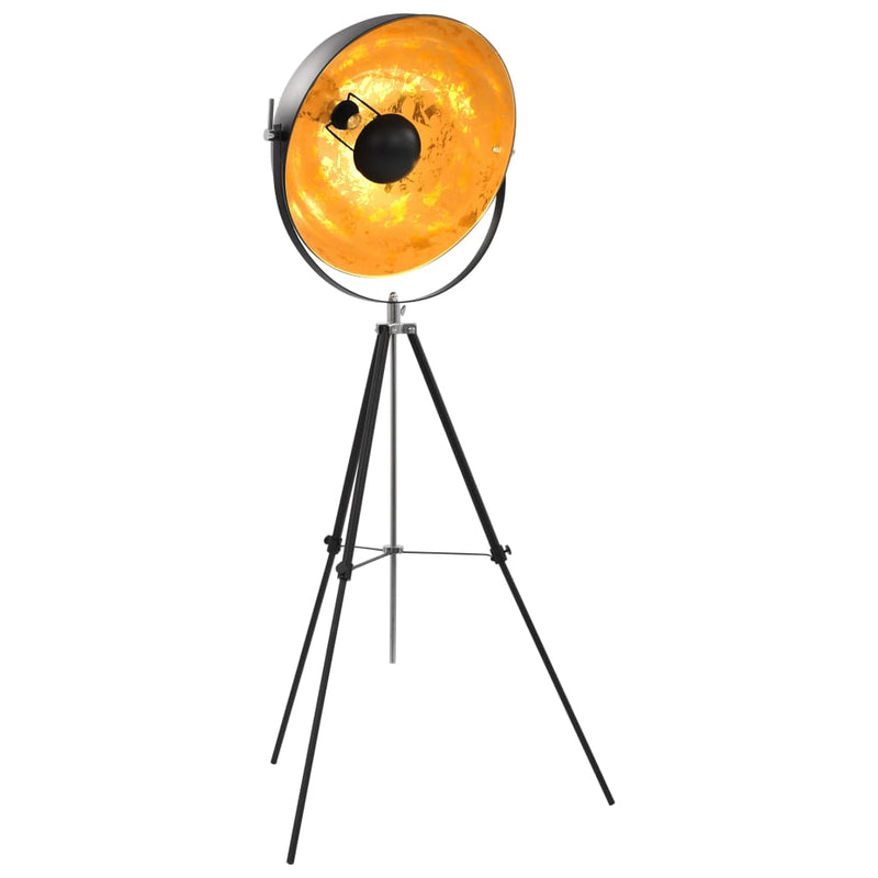Afbeelding laden in galerijviewer, Vidaxl lamp staand e27 51 cm zwart en goud
