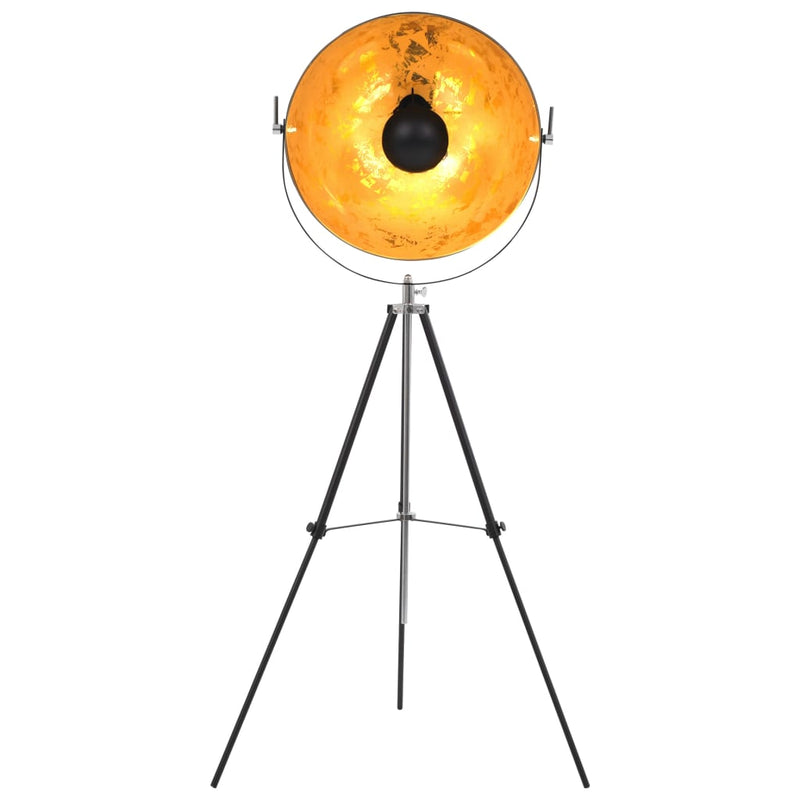 Afbeelding laden in galerijviewer, Vidaxl lamp staand e27 51 cm zwart en goud
