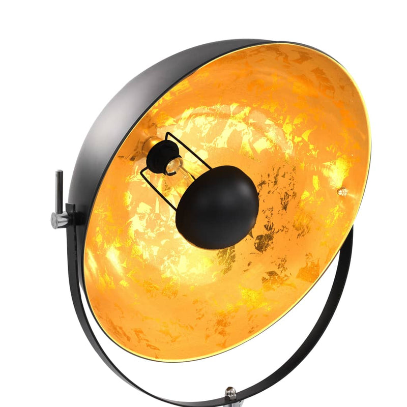 Afbeelding laden in galerijviewer, Vidaxl lamp staand e27 51 cm zwart en goud
