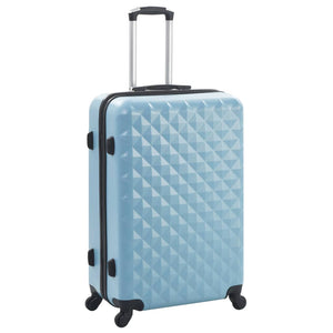 Vidaxl 3-delige harde kofferset abs blauw