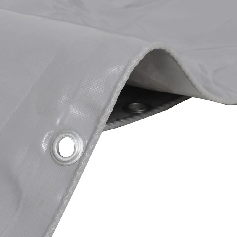 Afbeelding laden in galerijviewer, Vidaxl dekzeil 650 g m² 1,5x10 m grijs
