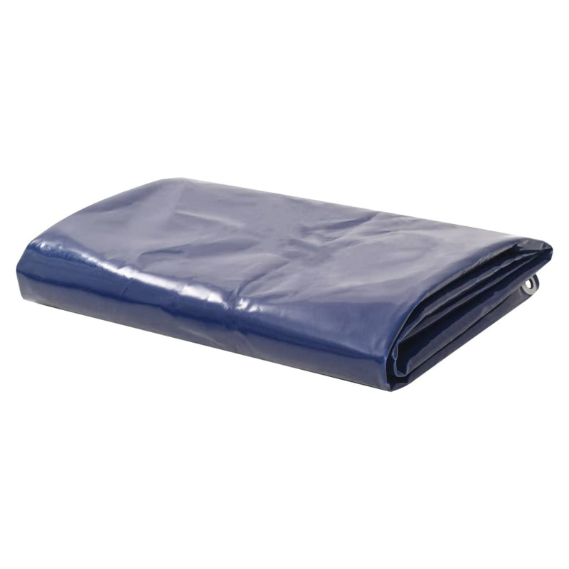 Afbeelding laden in galerijviewer, Vidaxl dekzeil 650 g m² 5x6 m blauw
