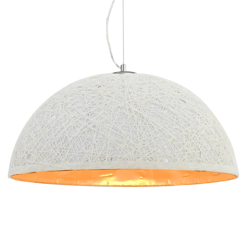 Afbeelding laden in galerijviewer, Vidaxl hanglamp e27 ø50 cm wit en goud
