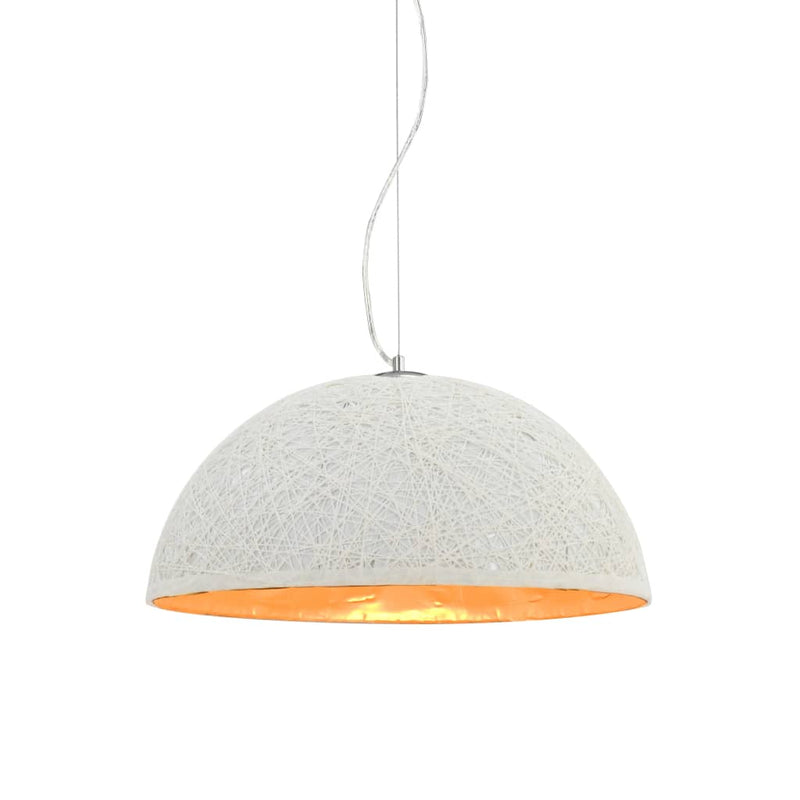 Afbeelding laden in galerijviewer, Vidaxl hanglamp e27 ø50 cm wit en goud
