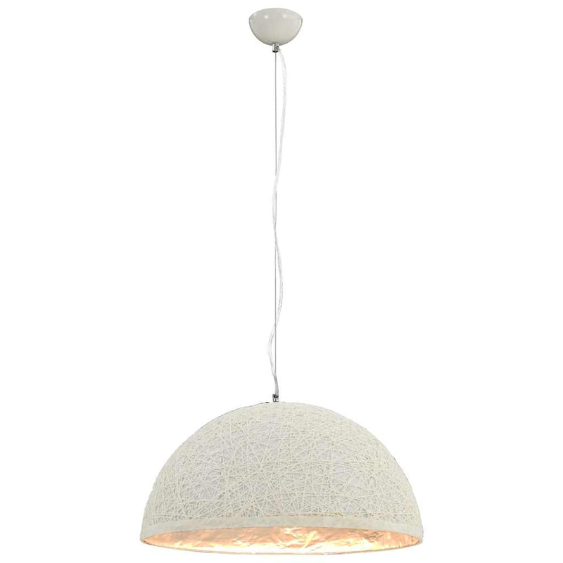 Afbeelding laden in galerijviewer, Vidaxl hanglamp e27 ø50 cm wit en zilver
