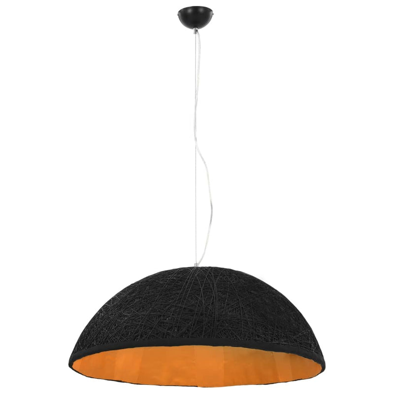 Afbeelding laden in galerijviewer, Vidaxl hanglamp e27 ø70 cm zwart en goud
