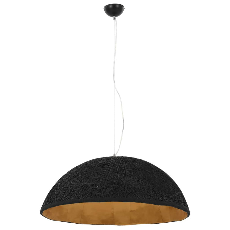 Afbeelding laden in galerijviewer, Vidaxl hanglamp e27 ø70 cm zwart en goud
