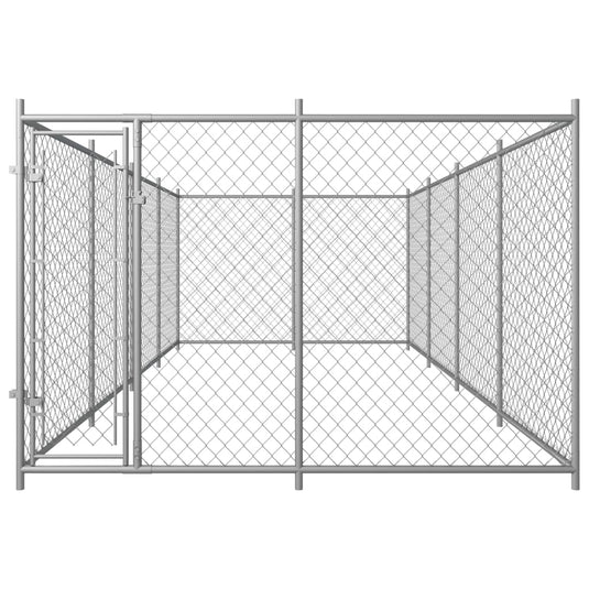 VidaXL Hondenkennel voor buiten 7,6x3,8x1,9 m