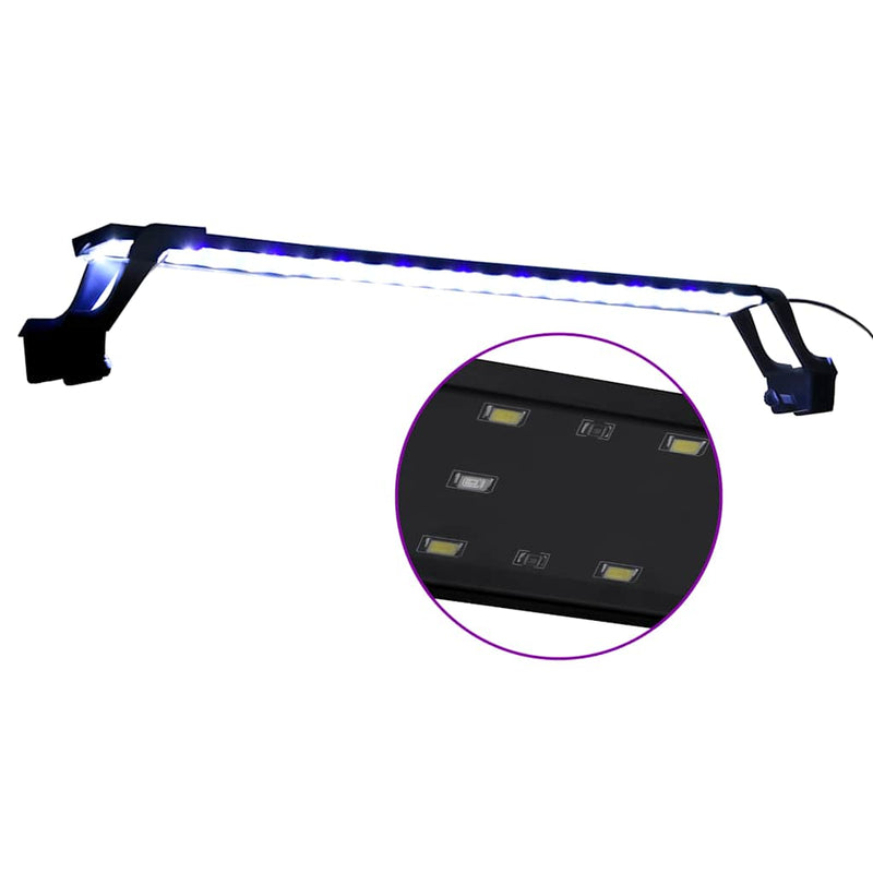 Afbeelding laden in galerijviewer, Vidaxl aquariumlamp met klemmen led 75-90 cm blauw en wit
