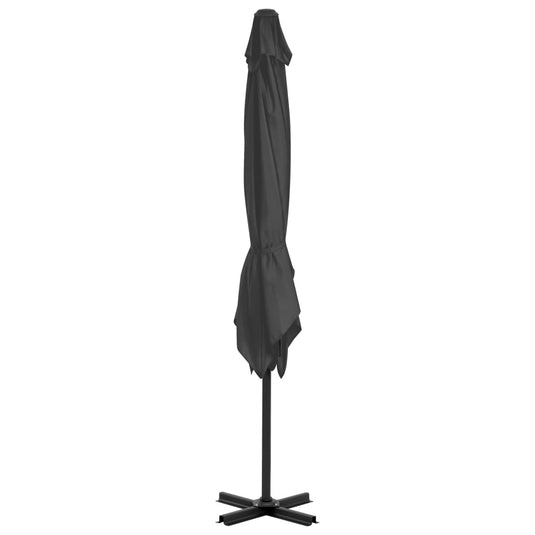 VidaXL Parasol met draagbare voet antracietkleurig