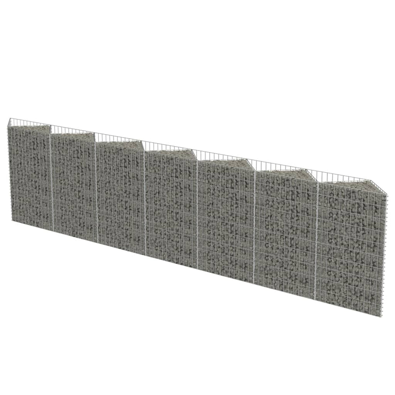 Afbeelding laden in galerijviewer, VidaXL Gabion mand 450x30x100 cm gegalvaniseerd staal
