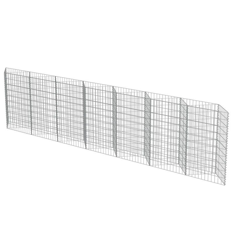 Afbeelding laden in galerijviewer, VidaXL Gabion mand 450x30x100 cm gegalvaniseerd staal
