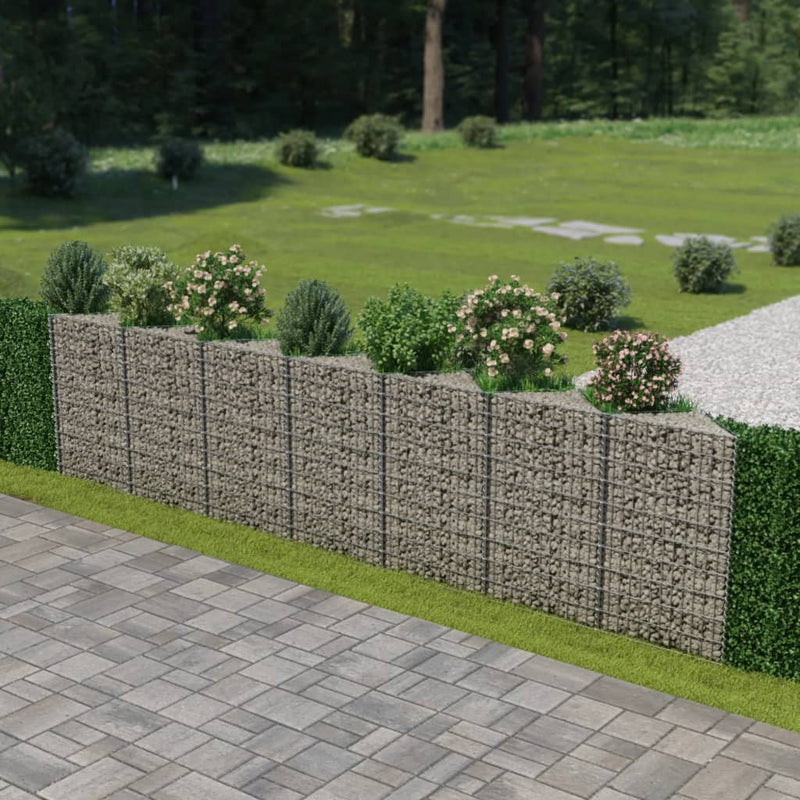 Afbeelding laden in galerijviewer, VidaXL Gabion mand 450x30x100 cm gegalvaniseerd staal
