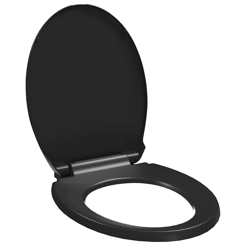 Afbeelding laden in galerijviewer, Vidaxl toiletbril soft-close met quick-release ontwerp zwart
