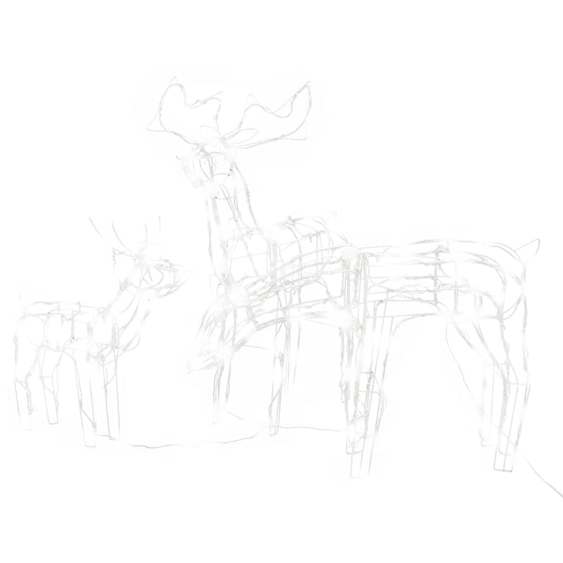 Afbeelding laden in galerijviewer, Vidaxl 3-delige kerstverlichting rendieren 229 led's
