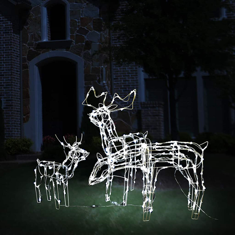 Afbeelding laden in galerijviewer, Vidaxl 3-delige kerstverlichting rendieren 229 led's
