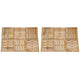 VidaXL 12 st Terrastegels 50x50 cm hout bruin